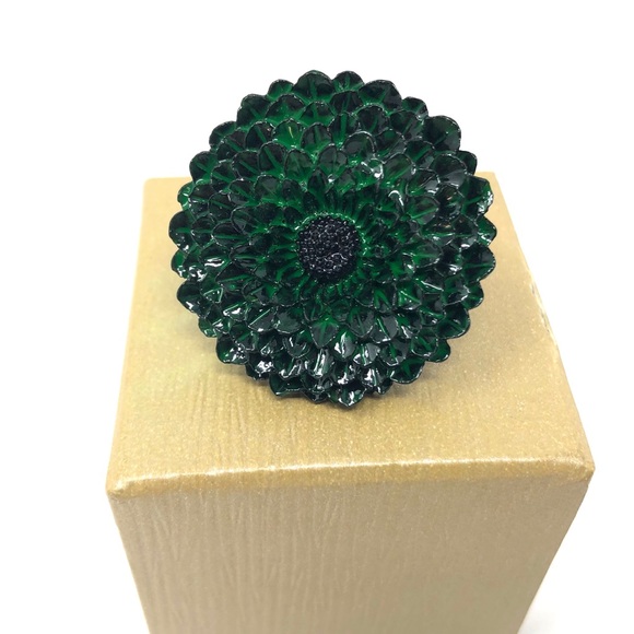 Hand painted enamel finish flower ring, NWOT - Picture 8 of 11